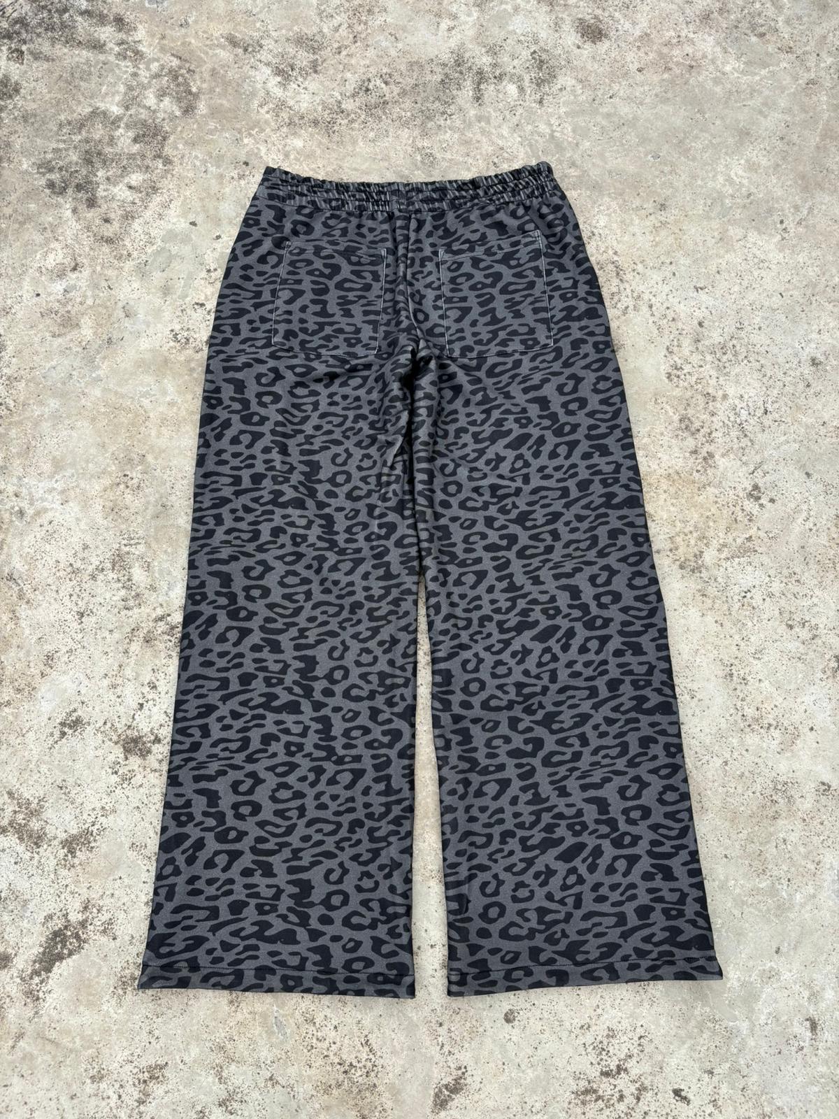 Reversible leopard pants