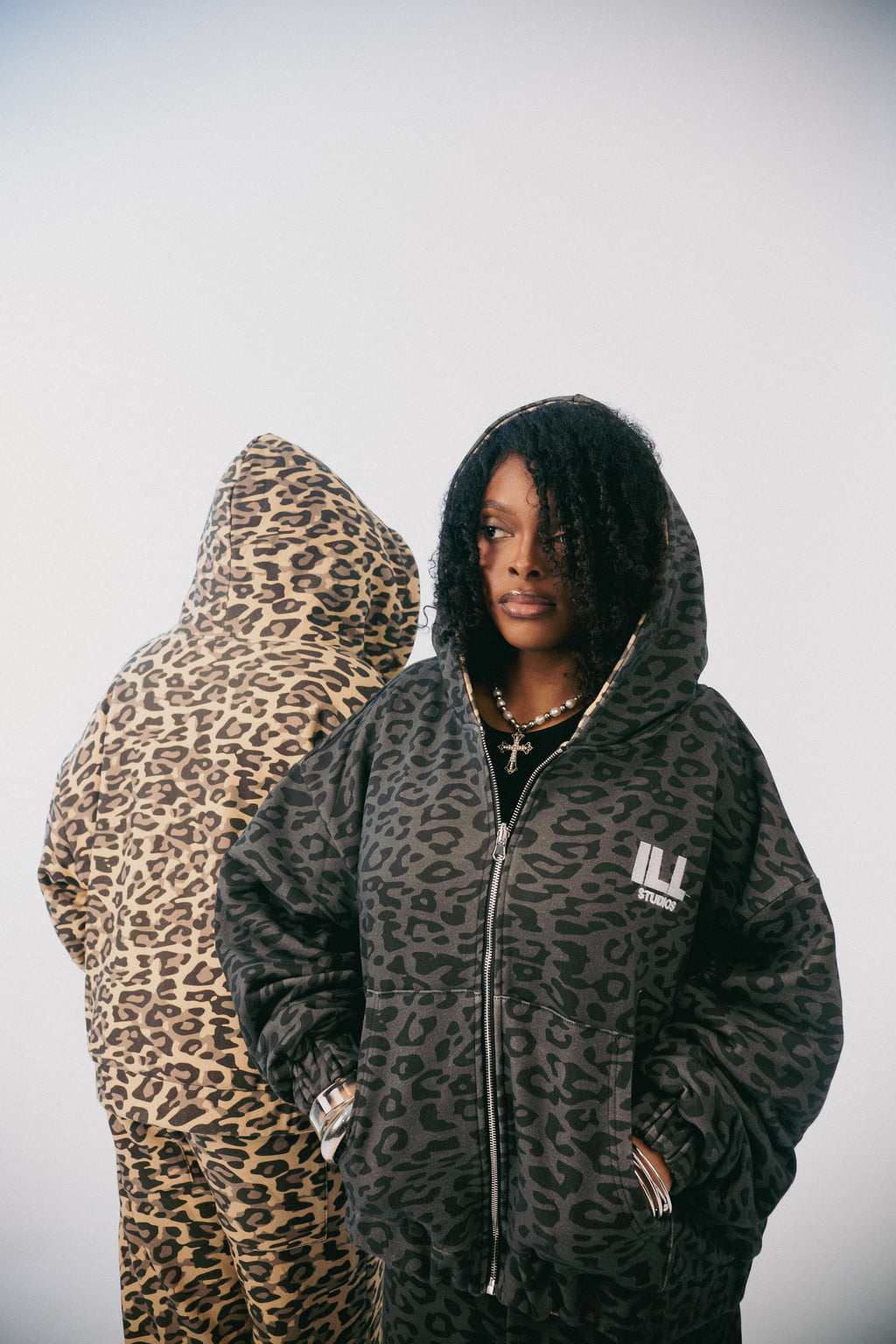 Reversible leopard jacket