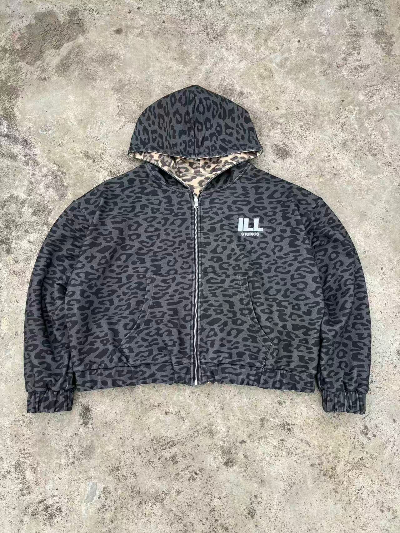 Reversible leopard jacket