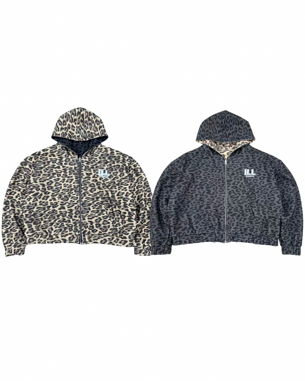 Reversible leopard jacket