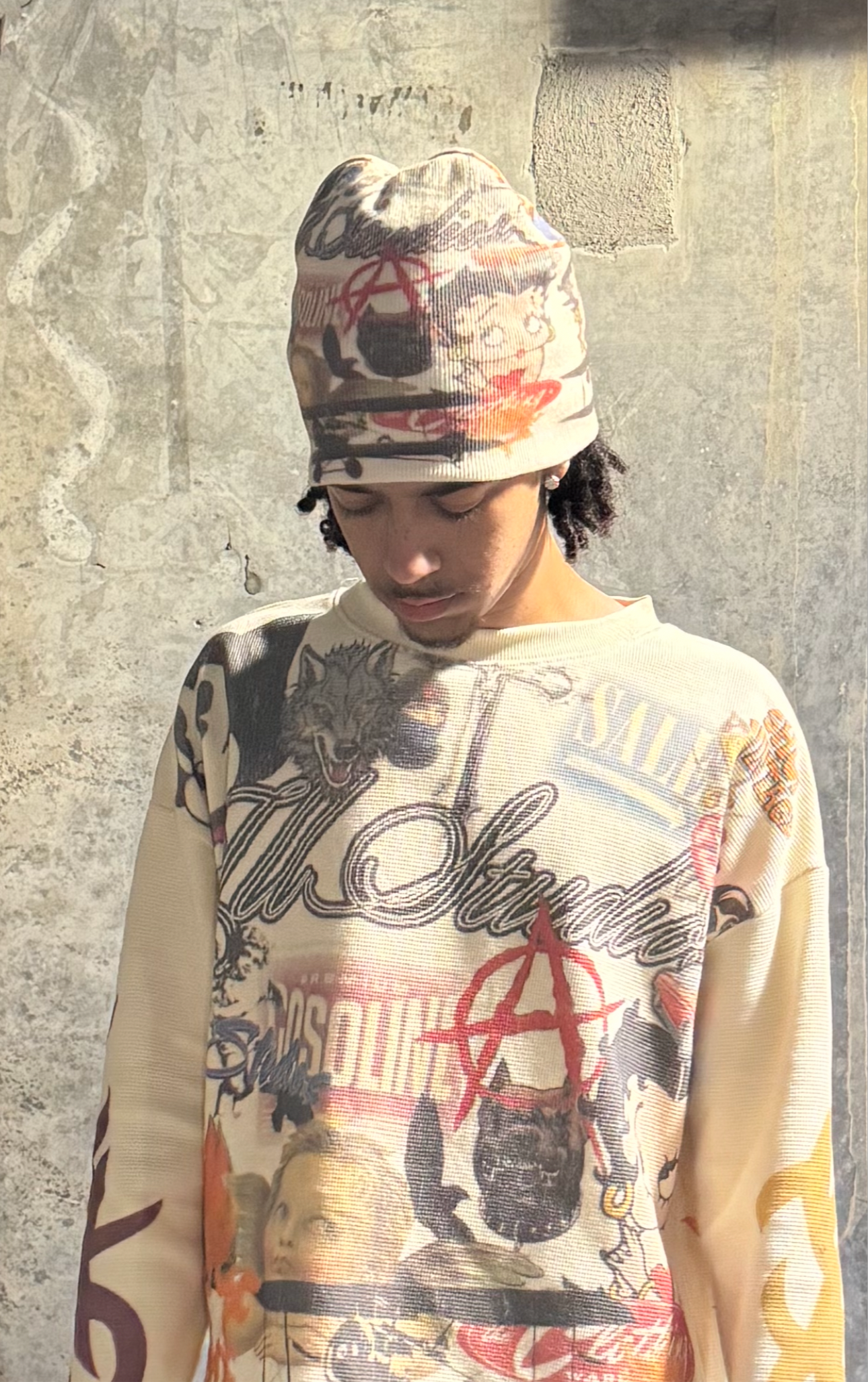 TATTOO BEANIE (WHITE)